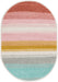 Unique Loom Whimsy Kids Collection Area Rug - Pastel Abstract Rainbow