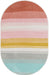 Unique Loom Whimsy Kids Collection Area Rug - Pastel Abstract Rainbow