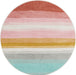 Unique Loom Whimsy Kids Collection Area Rug - Pastel Abstract Rainbow