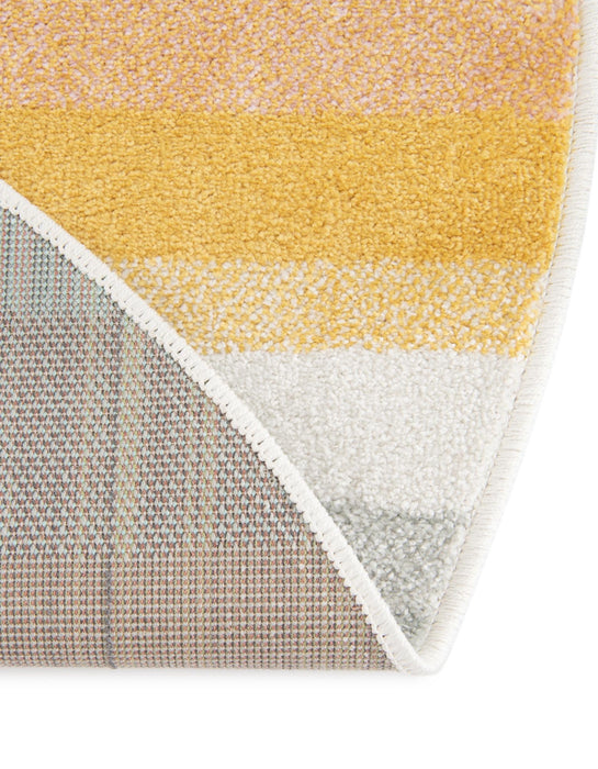 Unique Loom Whimsy Kids Collection Area Rug - Pastel Abstract Rainbow