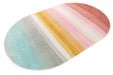 Unique Loom Whimsy Kids Collection Area Rug - Pastel Abstract Rainbow