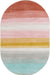 Unique Loom Whimsy Kids Collection Area Rug - Pastel Abstract Rainbow
