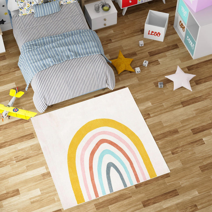 Unique Loom Whimsy Kids Collection Area Rug - Rainbow