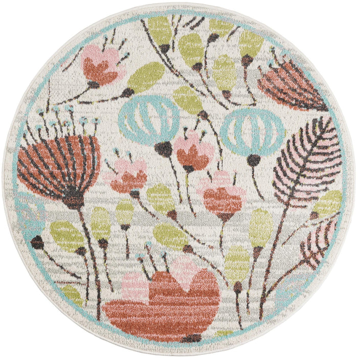Unique Loom Whimsy Kids Collection Area Rug - Wildflowers