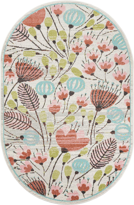 Unique Loom Whimsy Kids Collection Area Rug - Wildflowers