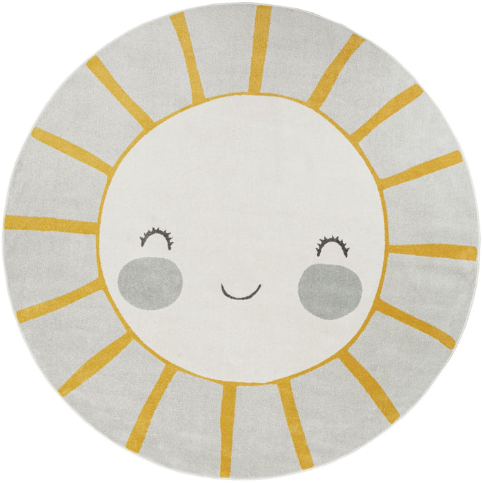 Unique Loom Whimsy Kids Collection Area Rug - Smiling Sunshine