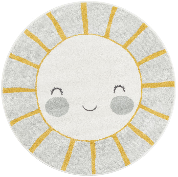 Unique Loom Whimsy Kids Collection Area Rug - Smiling Sunshine