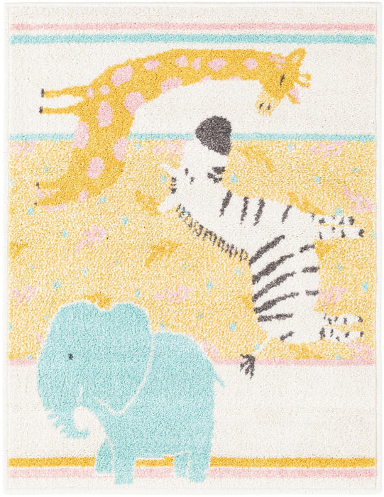 Unique Loom Whimsy Kids Collection Area Rug - Wildlife