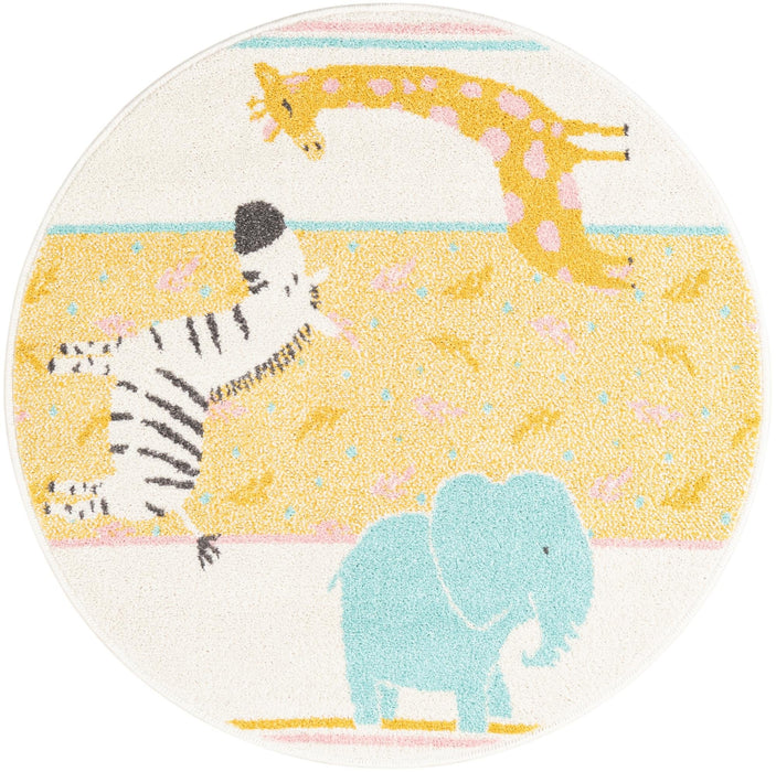 Unique Loom Whimsy Kids Collection Area Rug - Wildlife