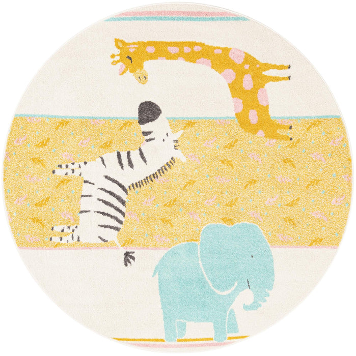 Unique Loom Whimsy Kids Collection Area Rug - Wildlife