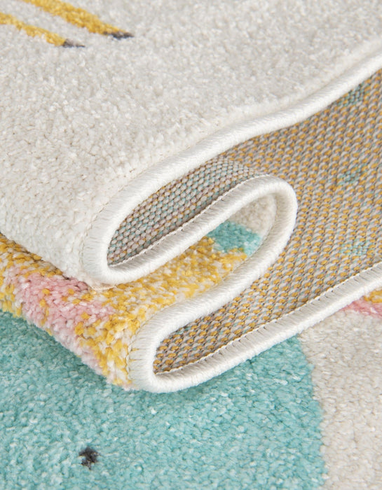 Unique Loom Whimsy Kids Collection Area Rug - Wildlife