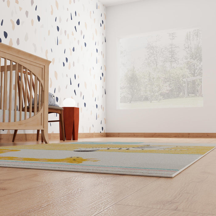Unique Loom Whimsy Kids Collection Area Rug - Wildlife