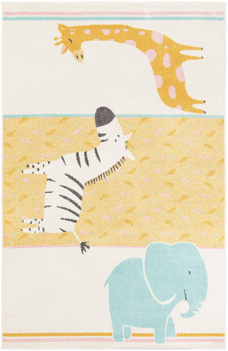 Unique Loom Whimsy Kids Collection Area Rug - Wildlife