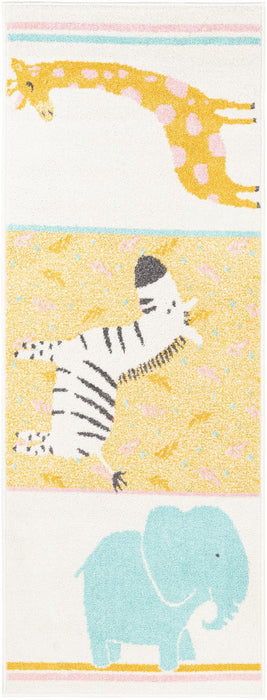 Unique Loom Whimsy Kids Collection Area Rug - Wildlife