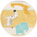 Unique Loom Whimsy Kids Collection Area Rug - Wildlife