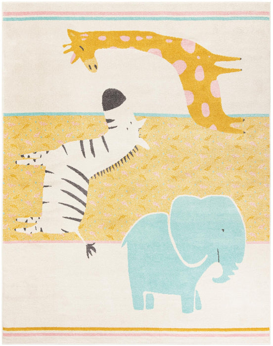 Unique Loom Whimsy Kids Collection Area Rug - Wildlife