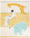 Unique Loom Whimsy Kids Collection Area Rug - Wildlife