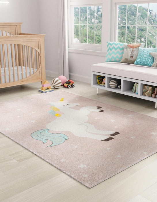 Unique Loom Whimsy Kids Collection Area Rug - Alicorn