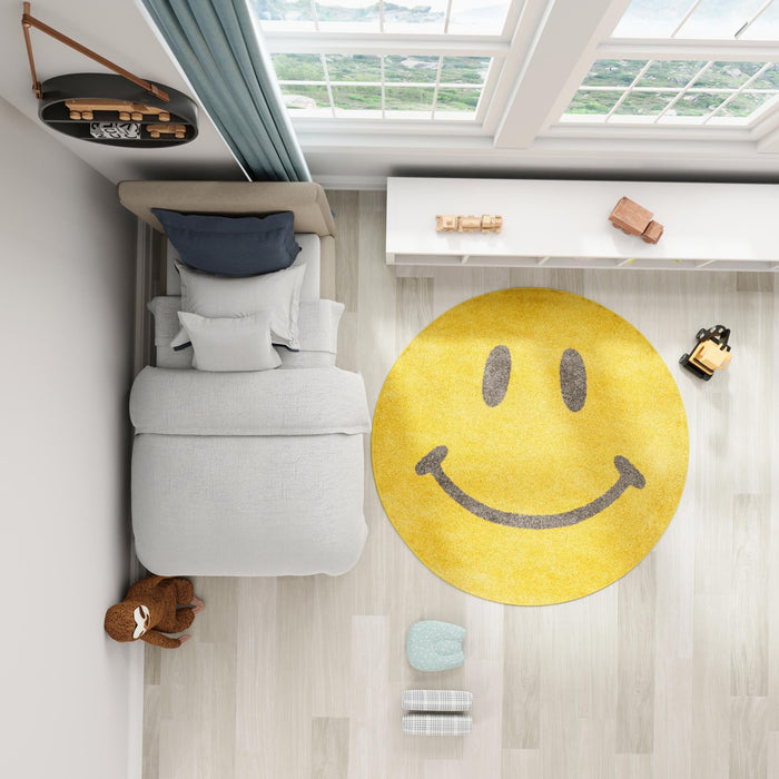 Unique Loom Whimsy Kids Collection Area Rug - Smilie