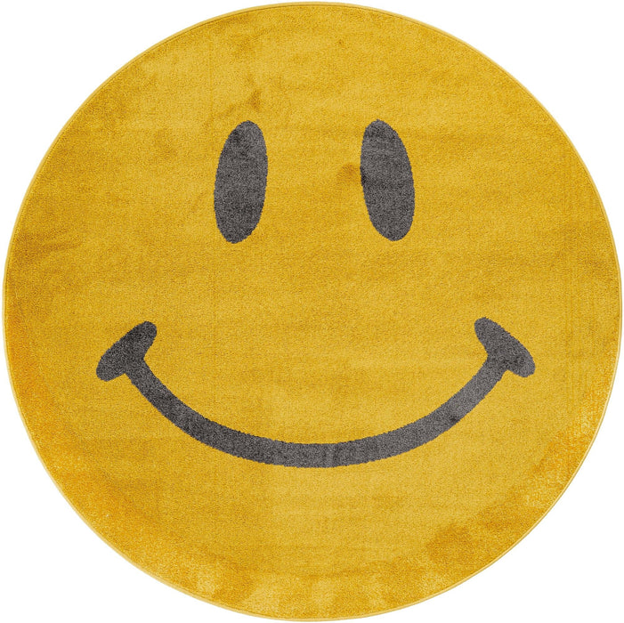 Unique Loom Whimsy Kids Collection Area Rug - Smilie