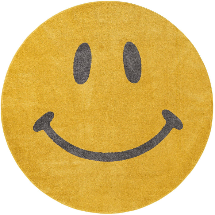Unique Loom Whimsy Kids Collection Area Rug - Smilie