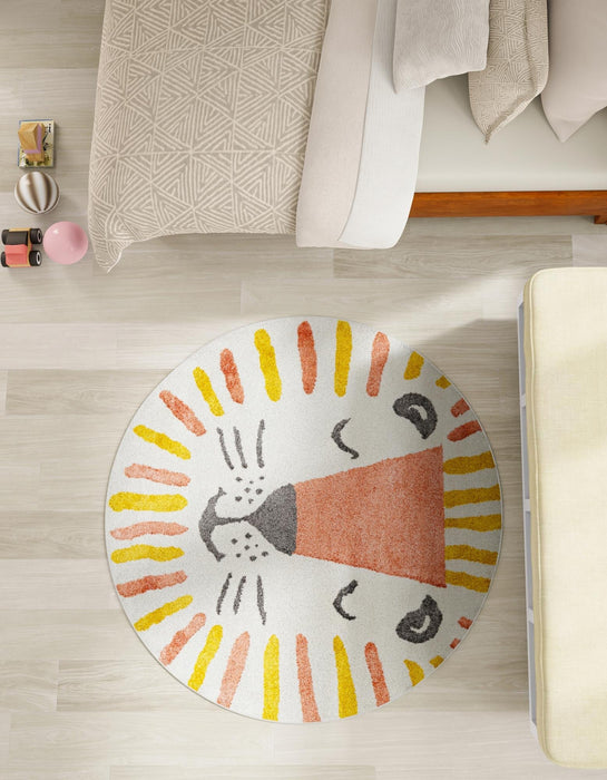 Unique Loom Whimsy Kids Collection Area Rug - Sun