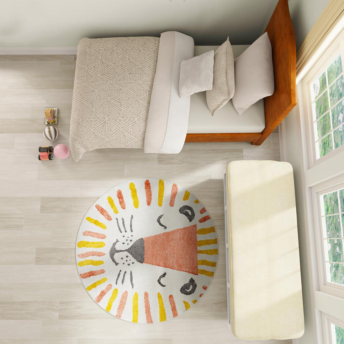 Unique Loom Whimsy Kids Collection Area Rug - Sun