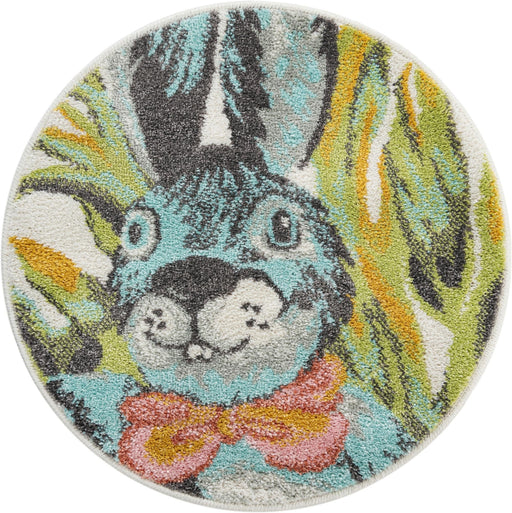 Unique Loom Whimsy Kids Collection Area Rug - Bunny
