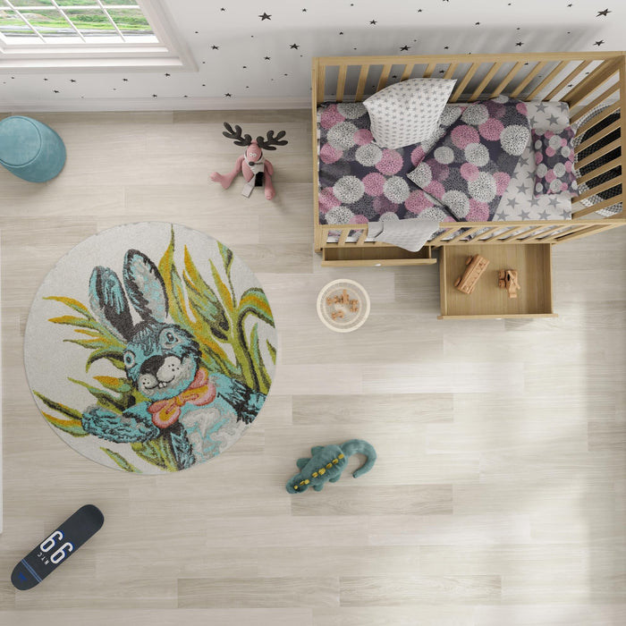 Unique Loom Whimsy Kids Collection Area Rug - Bunny