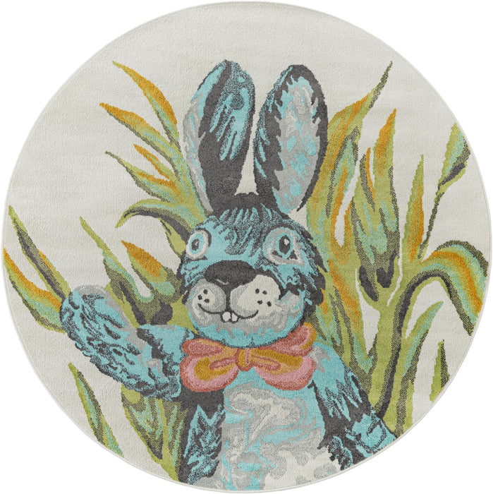 Unique Loom Whimsy Kids Collection Area Rug - Bunny