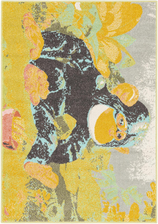 Unique Loom Whimsy Kids Collection Area Rug - Gorilla