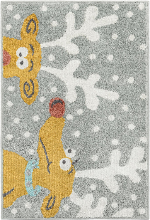 Unique Loom Whimsy Kids Collection Area Rug - Reindeers