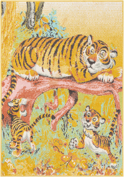 Unique Loom Whimsy Kids Collection Area Rug - Tigger