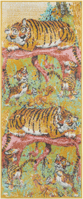 Unique Loom Whimsy Kids Collection Area Rug - Tigger