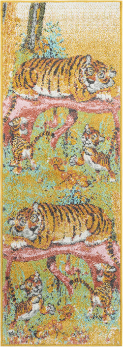 Unique Loom Whimsy Kids Collection Area Rug - Tigger