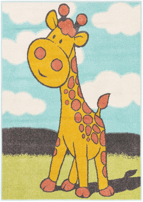 Unique Loom Whimsy Kids Collection Area Rug - Giraffe