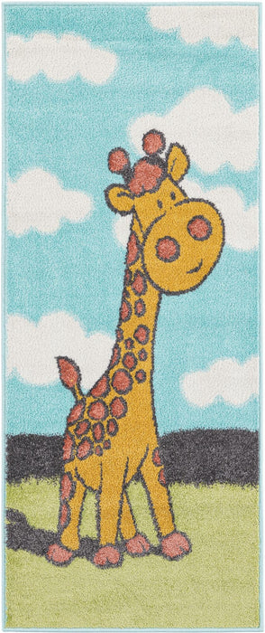 Unique Loom Whimsy Kids Collection Area Rug - Giraffe