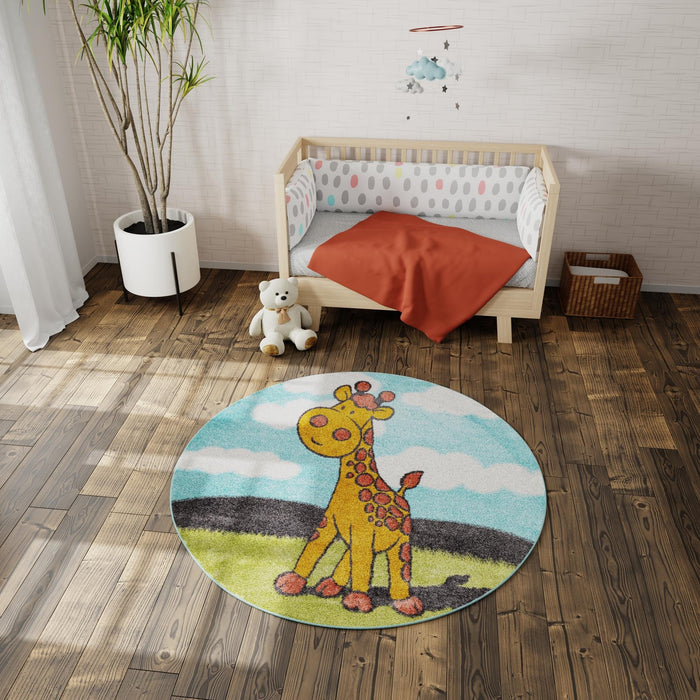 Unique Loom Whimsy Kids Collection Area Rug - Giraffe