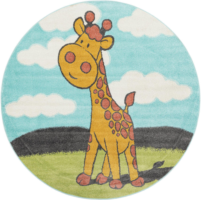 Unique Loom Whimsy Kids Collection Area Rug - Giraffe