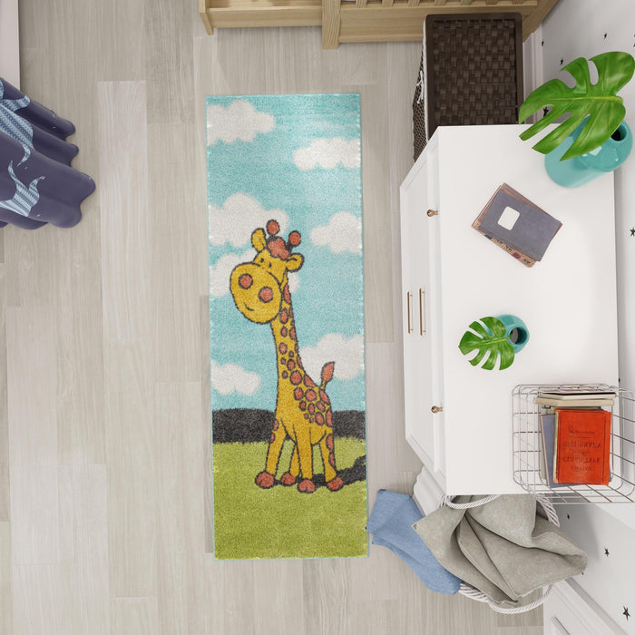 Unique Loom Whimsy Kids Collection Area Rug - Giraffe