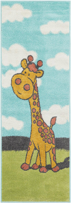 Unique Loom Whimsy Kids Collection Area Rug - Giraffe