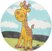 Unique Loom Whimsy Kids Collection Area Rug - Giraffe