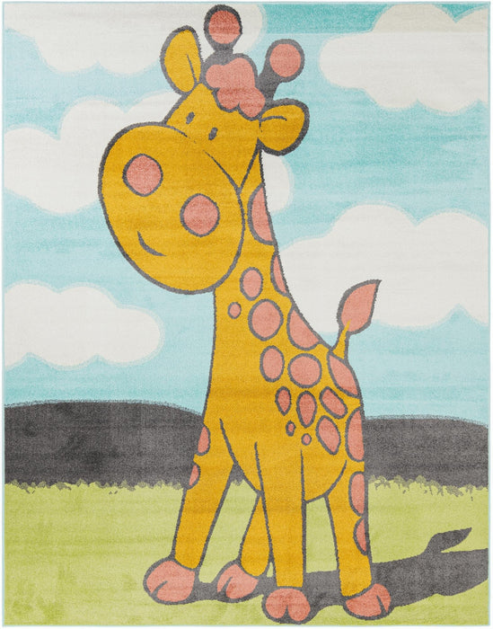 Unique Loom Whimsy Kids Collection Area Rug - Giraffe