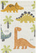 Unique Loom Whimsy Kids Collection Area Rug - Dinotopia