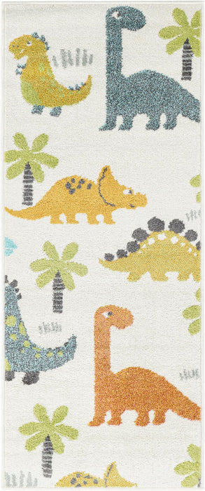 Unique Loom Whimsy Kids Collection Area Rug - Dinotopia