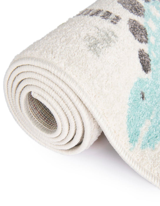 Unique Loom Whimsy Kids Collection Area Rug - Dinotopia