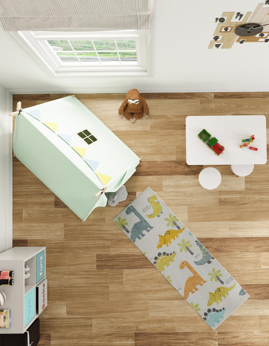 Unique Loom Whimsy Kids Collection Area Rug - Dinotopia