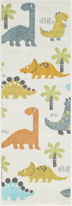 Unique Loom Whimsy Kids Collection Area Rug - Dinotopia