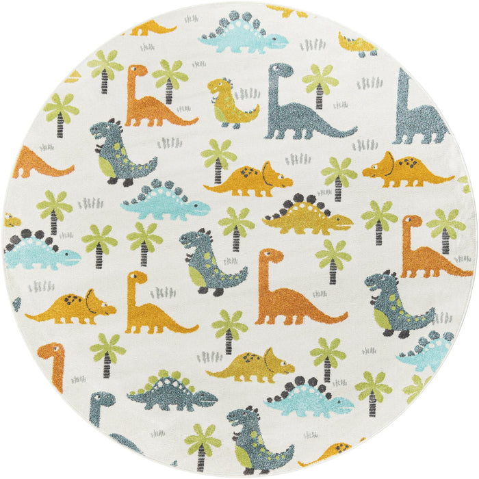 Unique Loom Whimsy Kids Collection Area Rug - Dinotopia