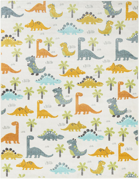Unique Loom Whimsy Kids Collection Area Rug - Dinotopia